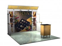 Godiva Chocolate Tradeshow Booth