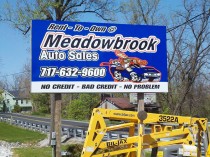 Meadowbrook Auto Sales Outdoor Signage