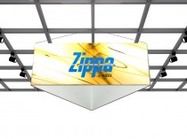 Zippa Triangle Hanging Tradeshow Sign
