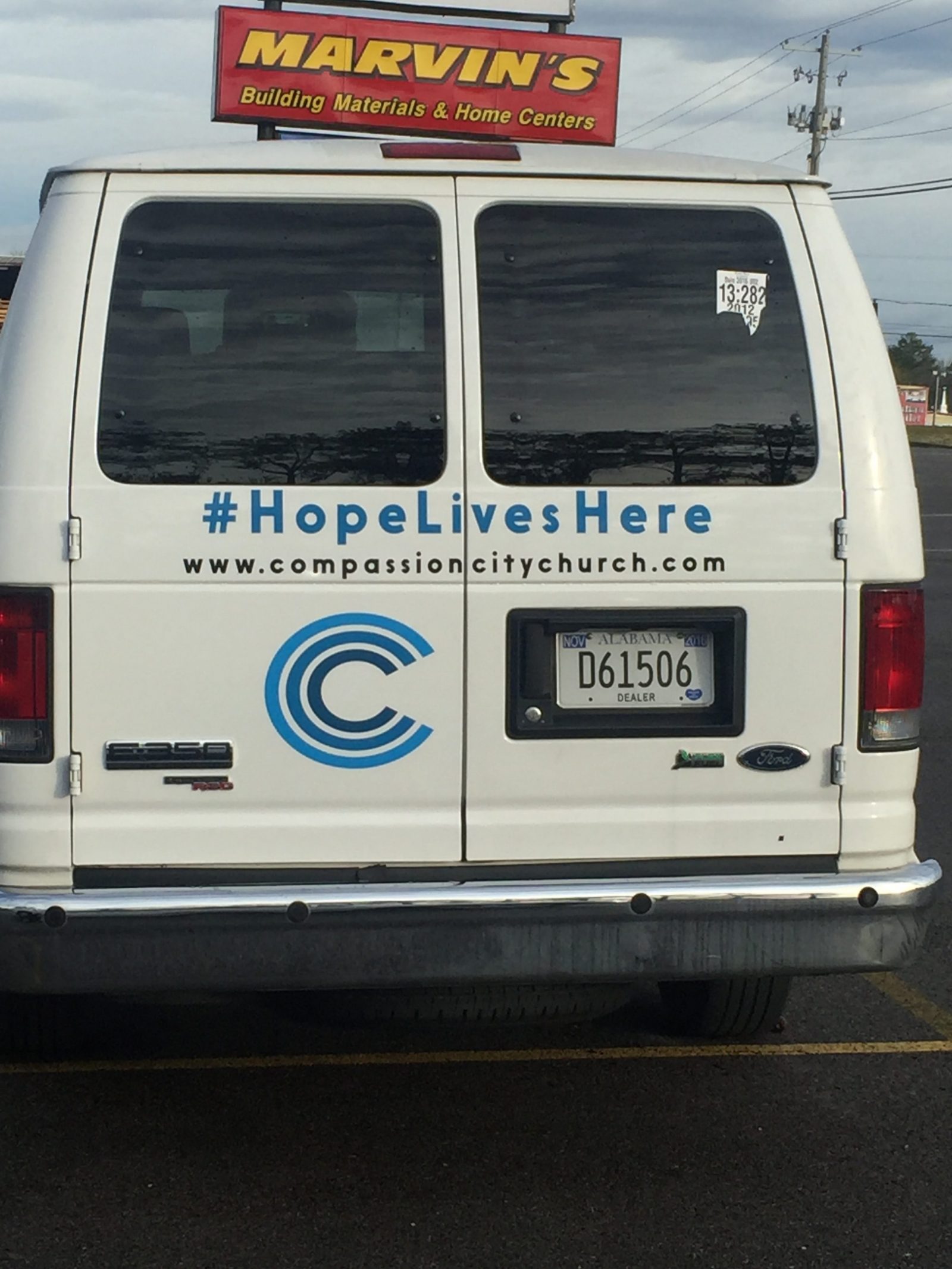 Compassion City Church Van Wrap - Back