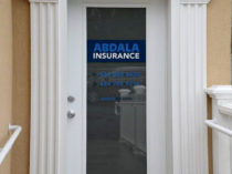 ABDALA Insurance Door Graphic